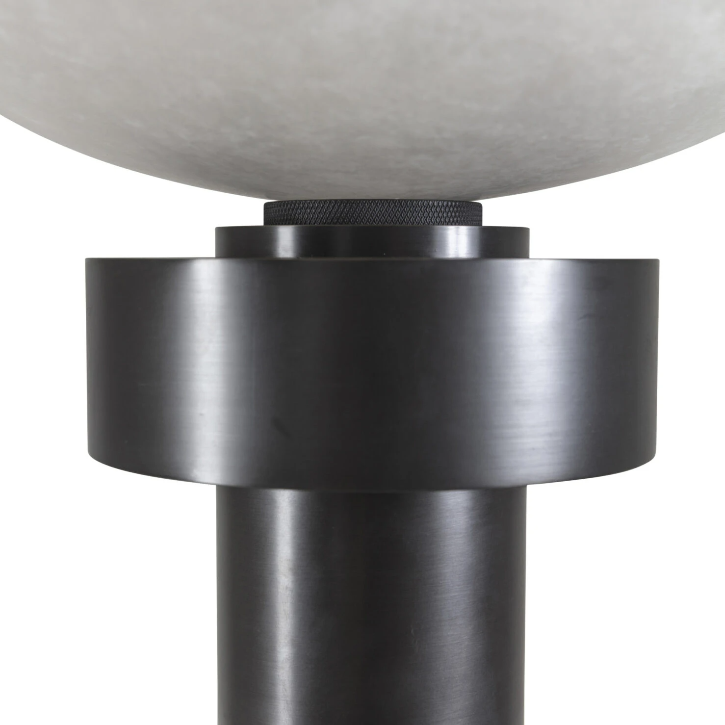 Pure White Lines - Eli Alabaster Floor Lamp