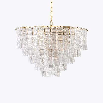 Pure White Lines Toronto Chandelier