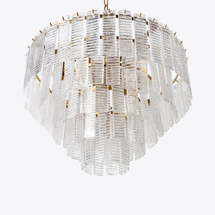 Pure White Lines Toronto Chandelier