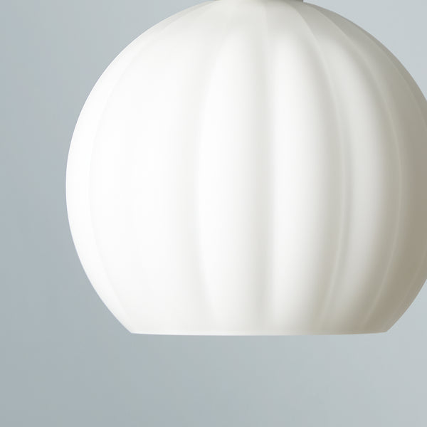 Pooky - Pumpkin Pendant Light Shade - Smaller - Opaline Glass