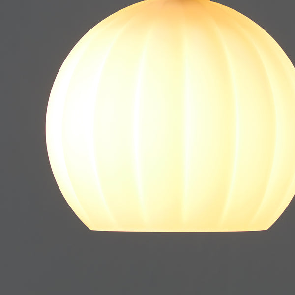Pooky - Pumpkin Pendant Light Shade - Smaller - Opaline Glass