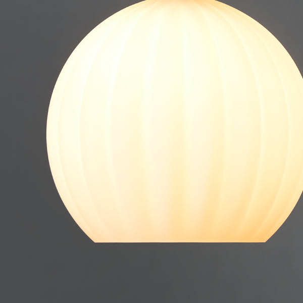 Pooky - Pumpkin Pendant Light Glass Shade - Regular - Opaline Glass