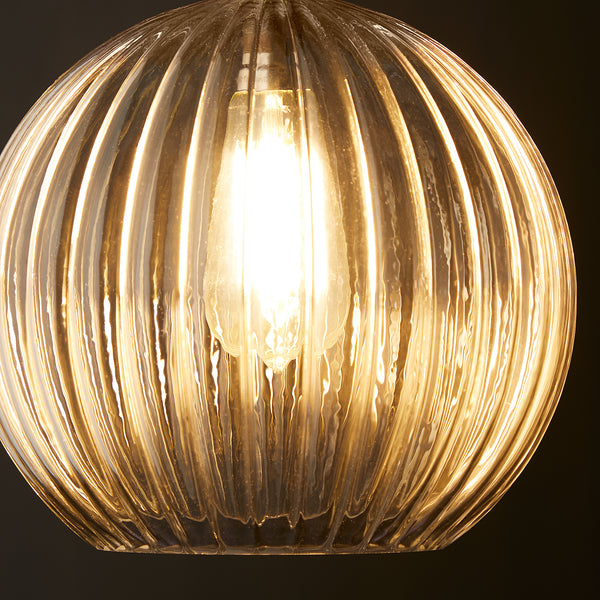 Pooky - Pumpkin Pendant Light Shade - Larger - Clear Glass