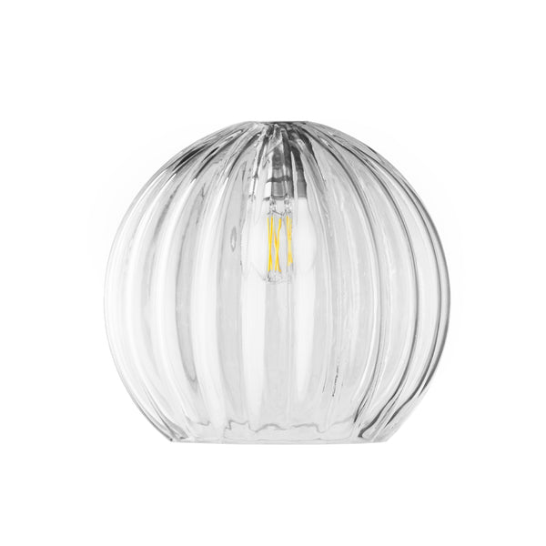 Pooky - Pumpkin Pendant Light Shade - Larger - Clear Glass