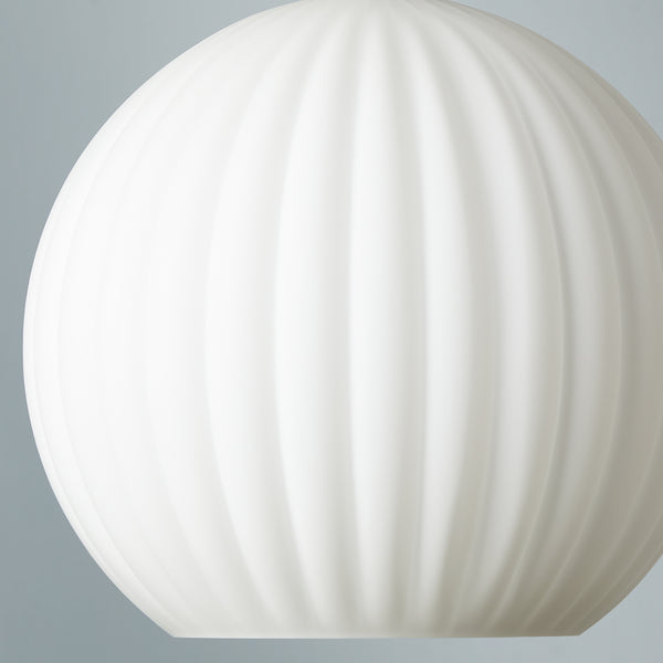Pooky - Pumpkin Pendant Light Shade - Larger - Opaline Glass