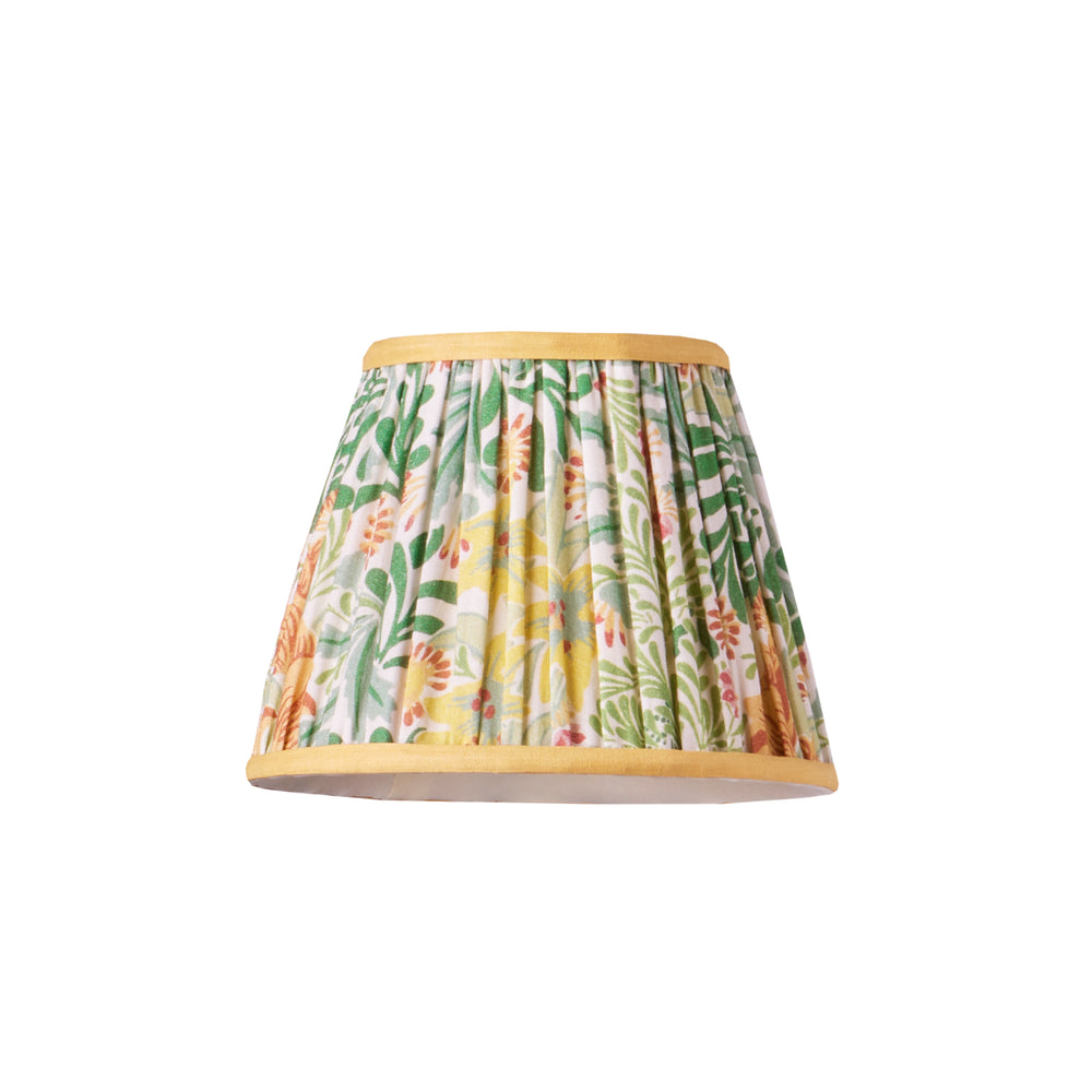 Pooky - 18cm Pendant Shade - Herball - Weld Bower Printed Cotton - Morris & Co.