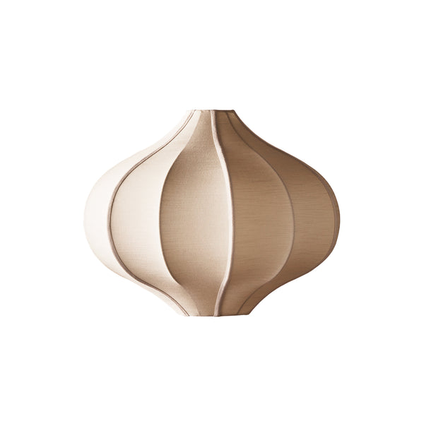Pooky - Onion Space Pendant Light Shade - Small - Sand Raw Silk