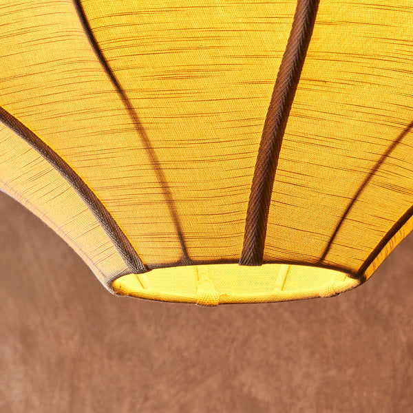 Pooky - Onion Space Pendant Light Shade - Small - Sand Raw Silk