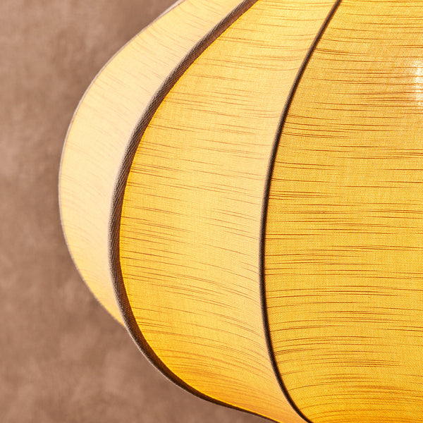 Pooky - Onion Space Pendant Light Shade - Small - Sand Raw Silk