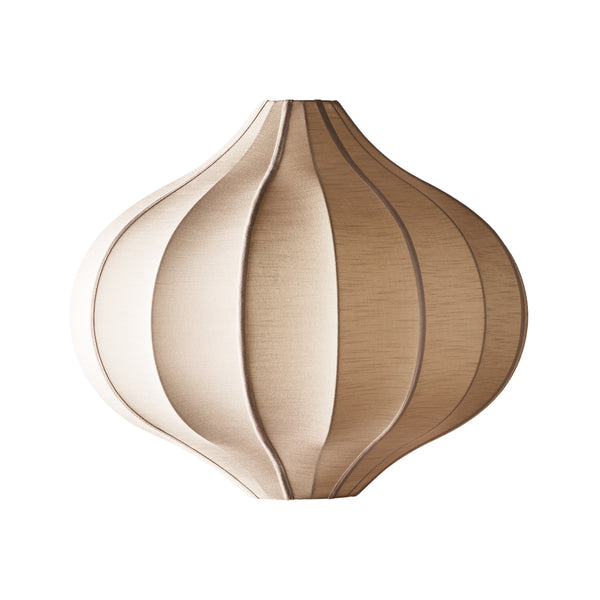 Pooky - Onion Space Pendant Light Shade - Large - Sand Raw Silk