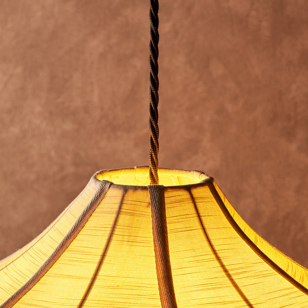 Pooky - Onion Space Pendant Light Shade - Large - Sand Raw Silk