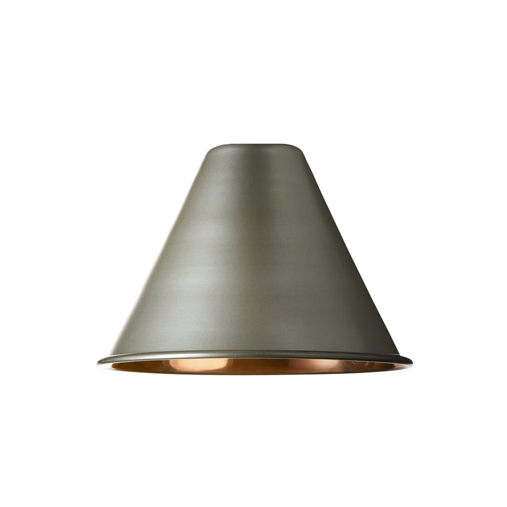 Pooky - Stanley Pendant Shade - Dark Grey - Copper Interior
