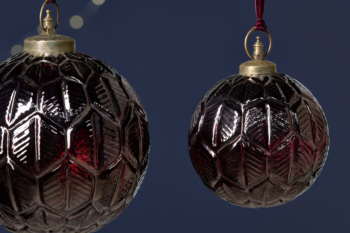 Nkuku - Patta Giant Bauble - Burgundy - Large
