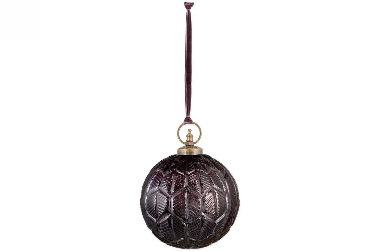 Nkuku - Patta Giant Bauble - Burgundy - Small