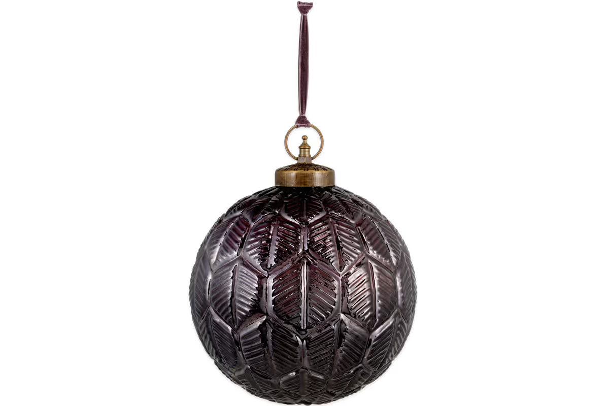 Nkuku - Patta Giant Bauble - Burgundy - Large