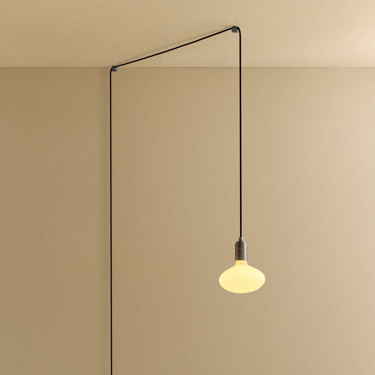 Tala Oval Dim-to-Warm Plug-In Pendant in Graphite
