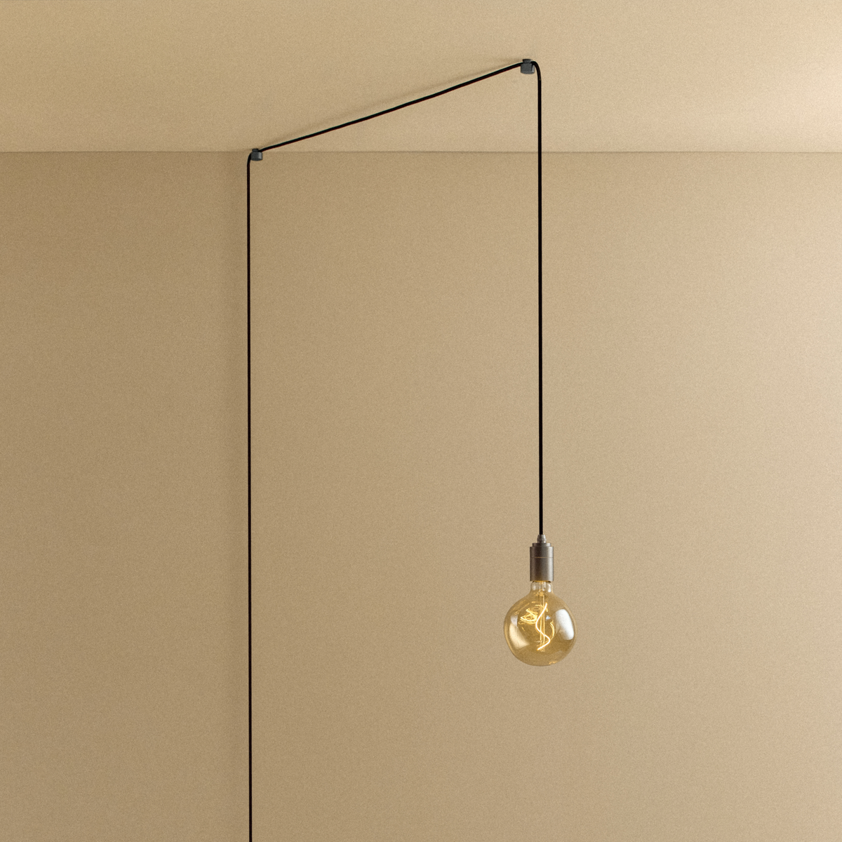 Tala Voronoi I Plug-In Pendant in Graphite