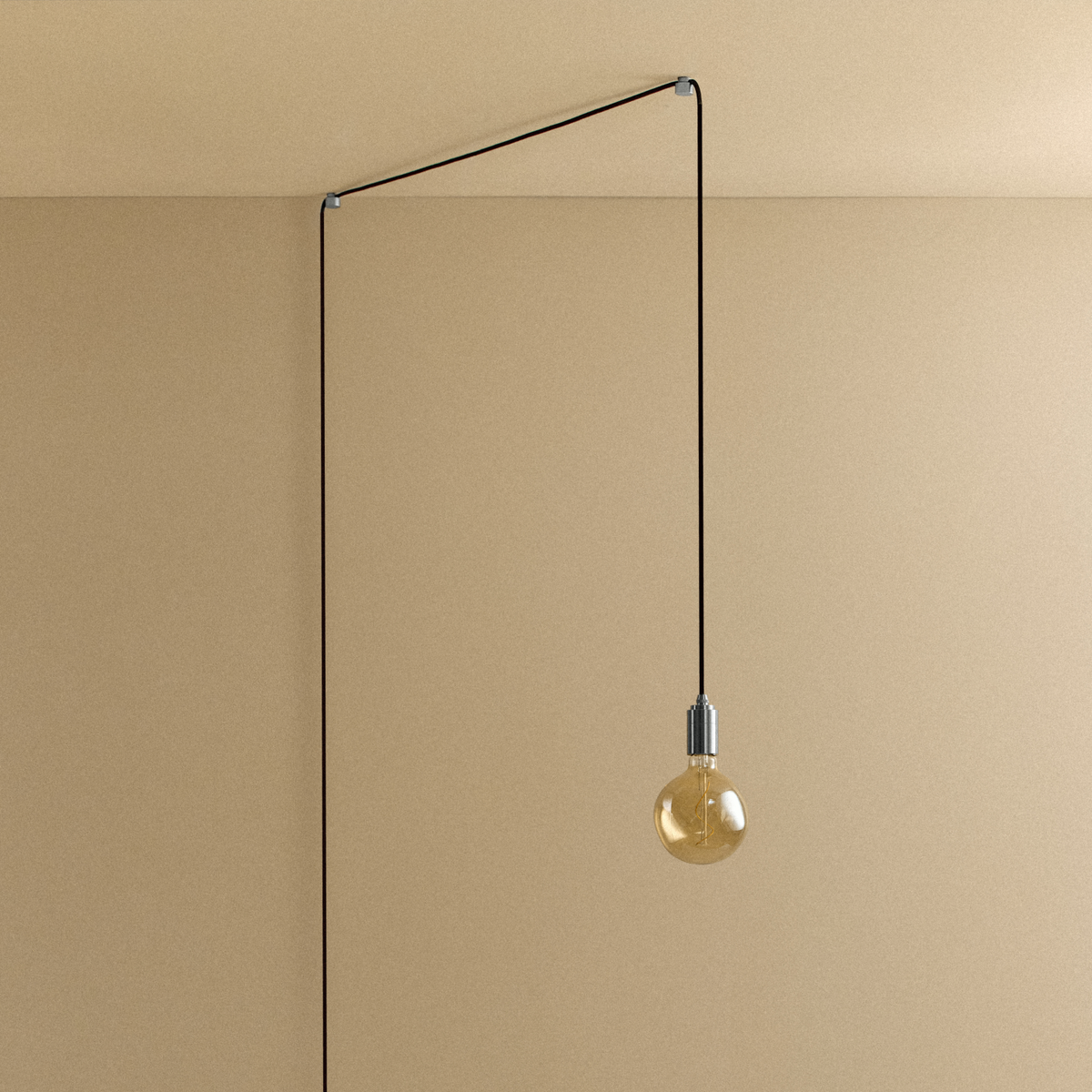 Tala Voronoi I Plug-In Pendant in Stainless Steel