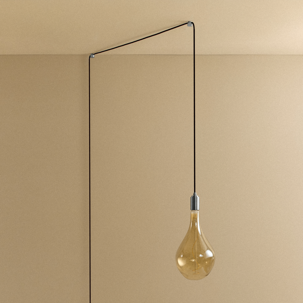 Tala Voronoi III Plug-In Pendant in Stainless Steel
