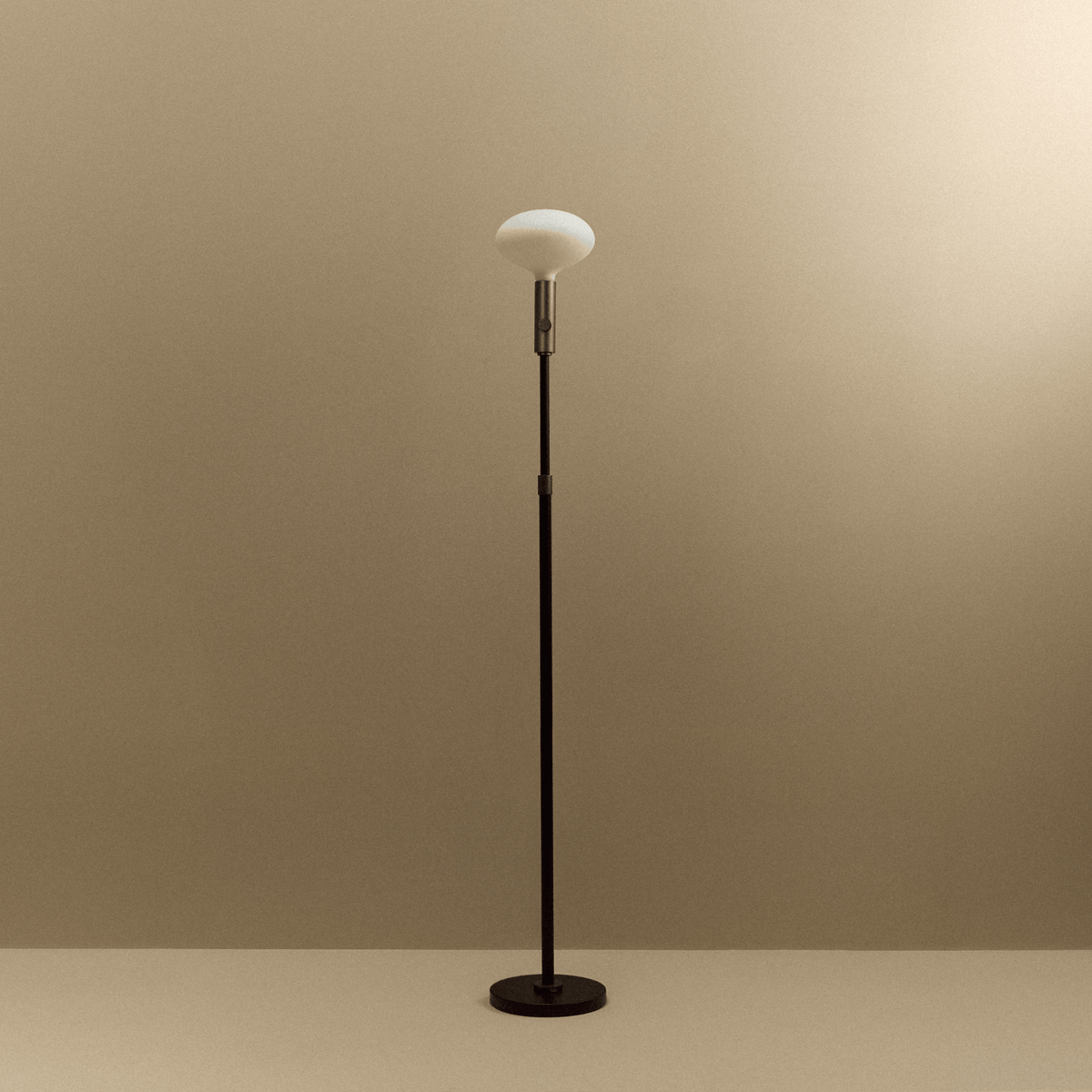 Tala Poise Adjustable Floor Lamp in Graphite + Oval II