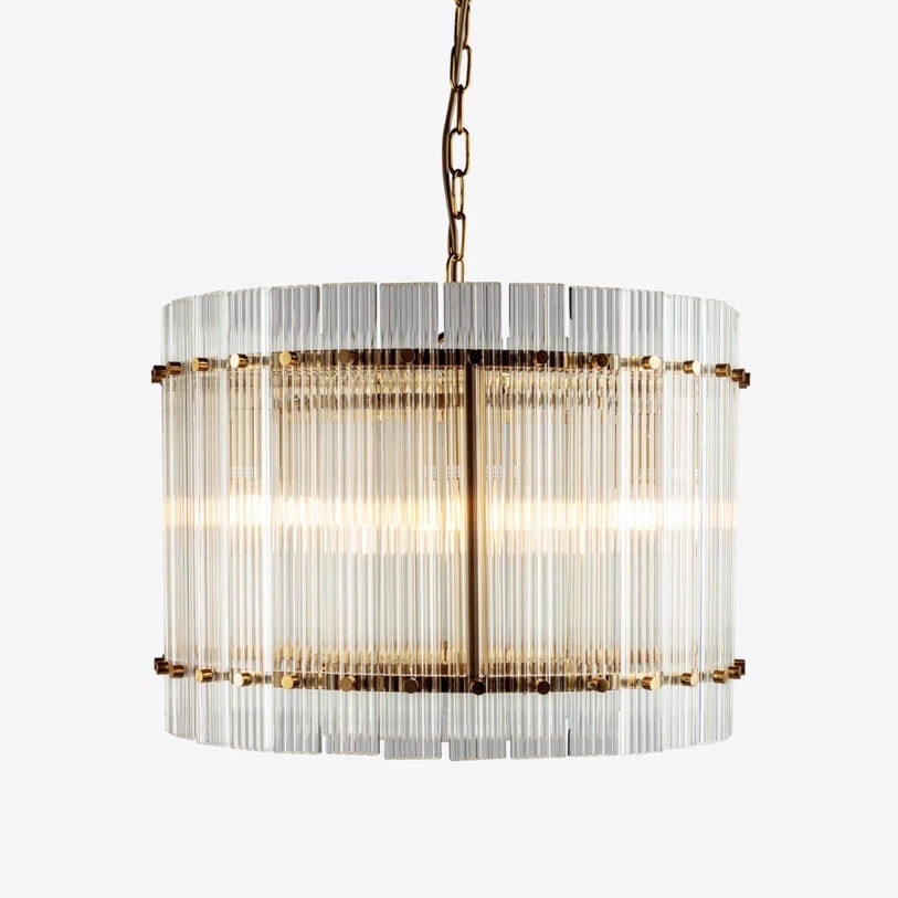 Pure White Lines San Francisco Chandelier