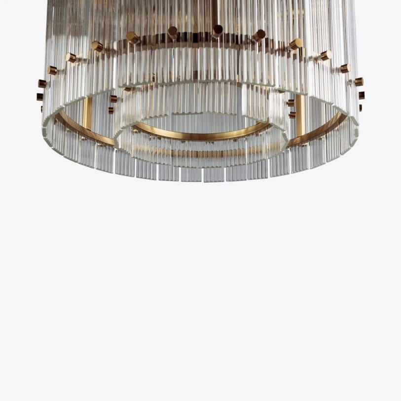 Pure White Lines San Francisco Chandelier