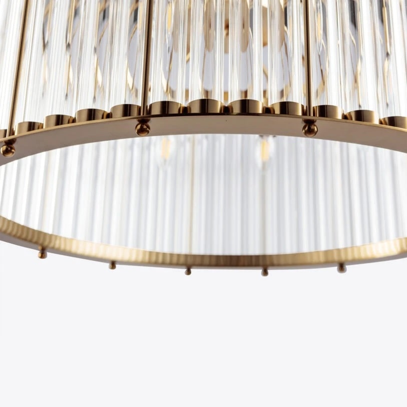 Pure White Lines The Monza Chandelier