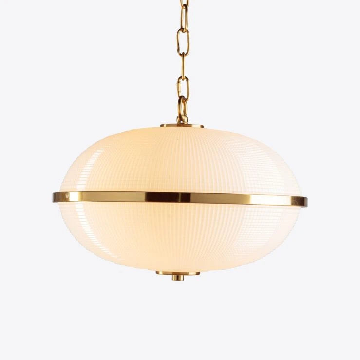 Pure White Lines - Opaline Fitzroy Pendant – 2 Sizes Available