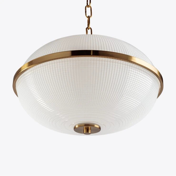 Pure White Lines - Opaline Fitzroy Pendant – 2 Sizes Available