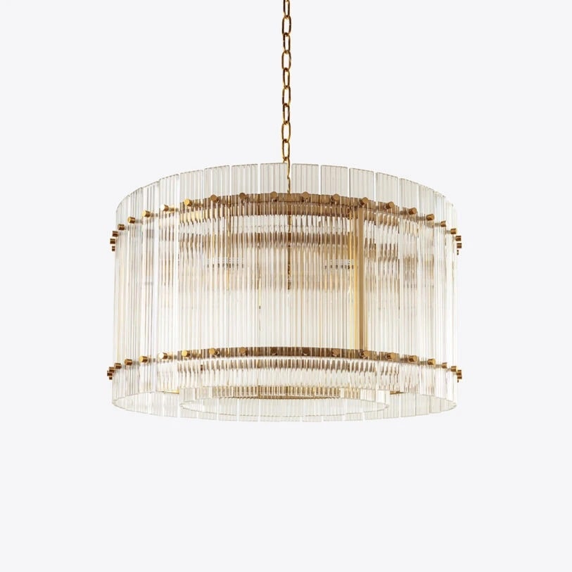 Pure White Lines San Francisco Chandelier