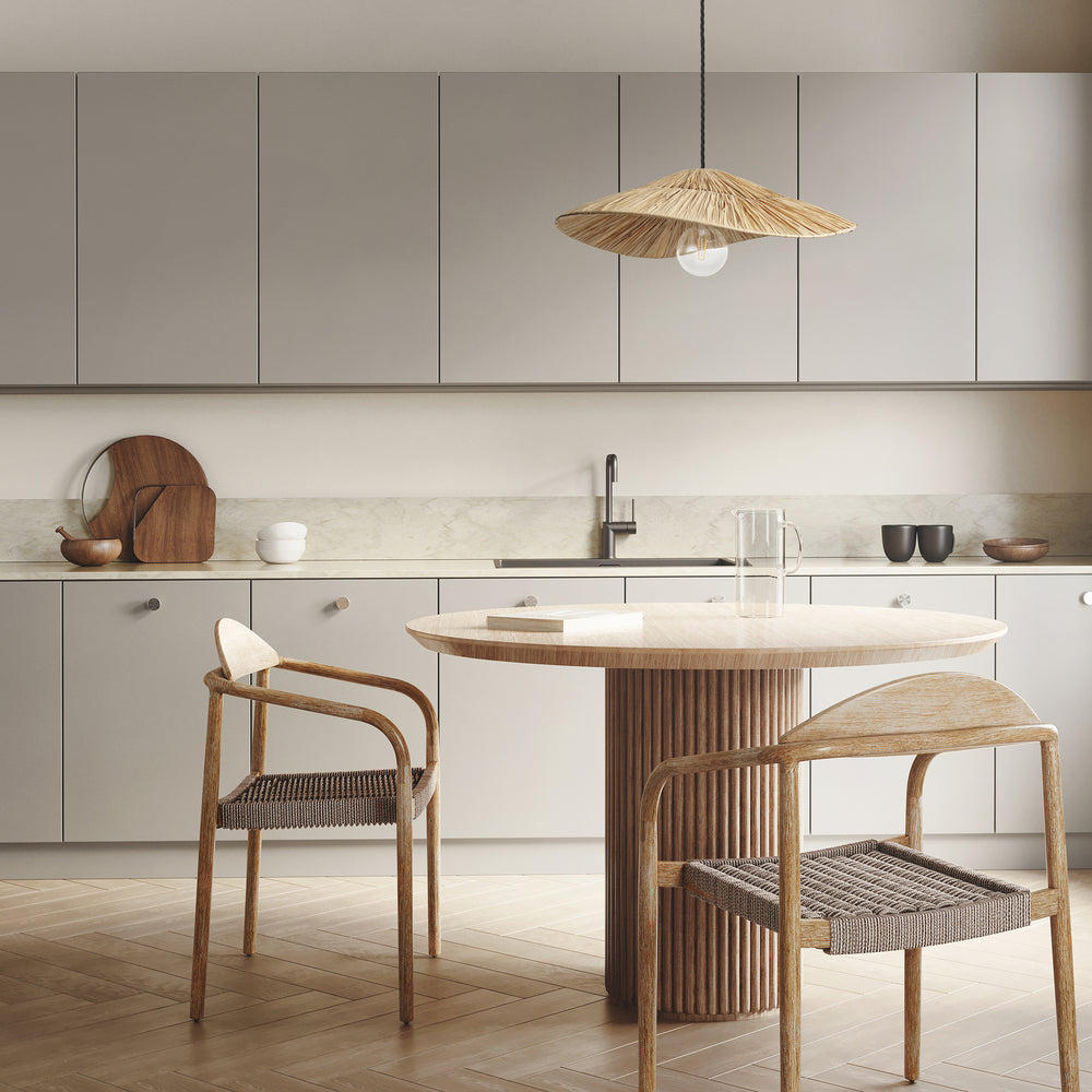 Industville - Raffia Ceiling Pendant Light - Hat - 20" Medium