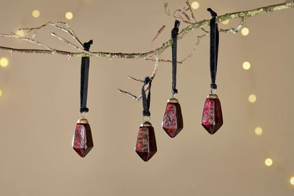 Nkuku Ratnam Baubles - Ruby Small (Set of 4)