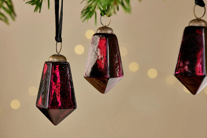 Nkuku Ratnam Baubles - Ruby Large (Set of 4)