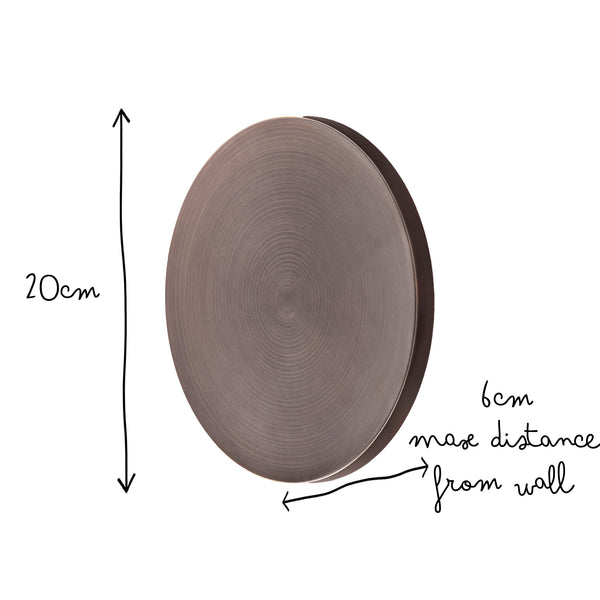 Pooky - Helios Rechargeable wall Light - Larger - Bronze