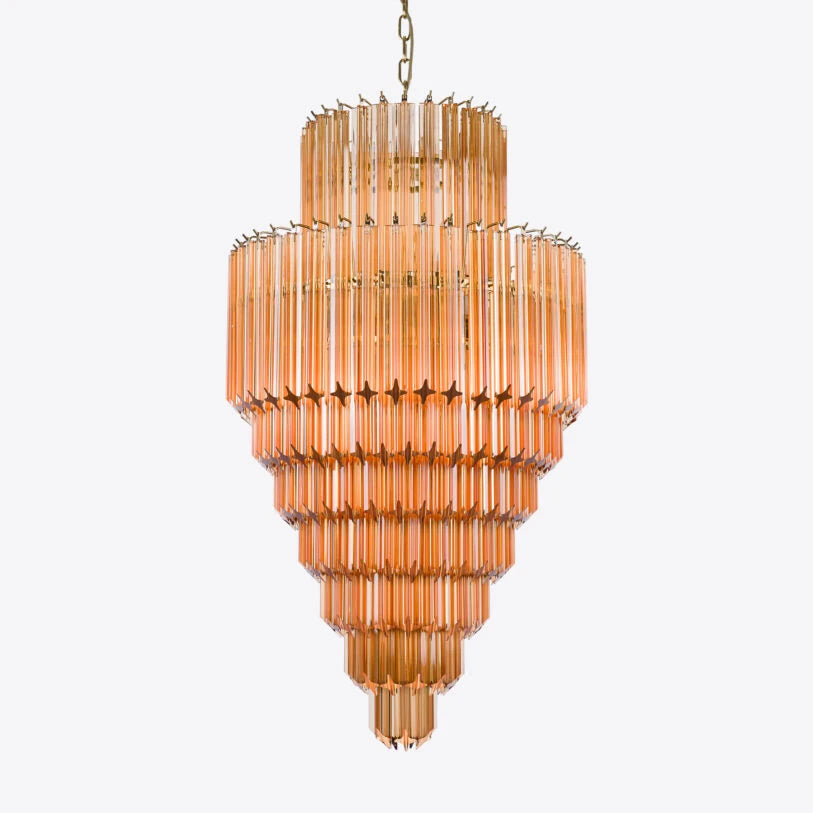 Pure White Lines Raphael Chandelier