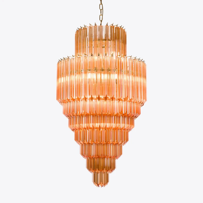 Pure White Lines Raphael Chandelier
