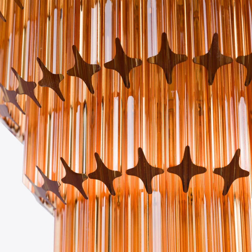 Pure White Lines Raphael Chandelier