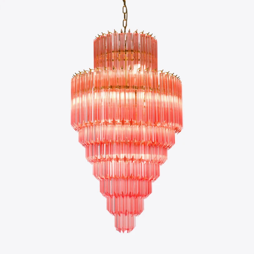 Pure White Lines Raphael Chandelier