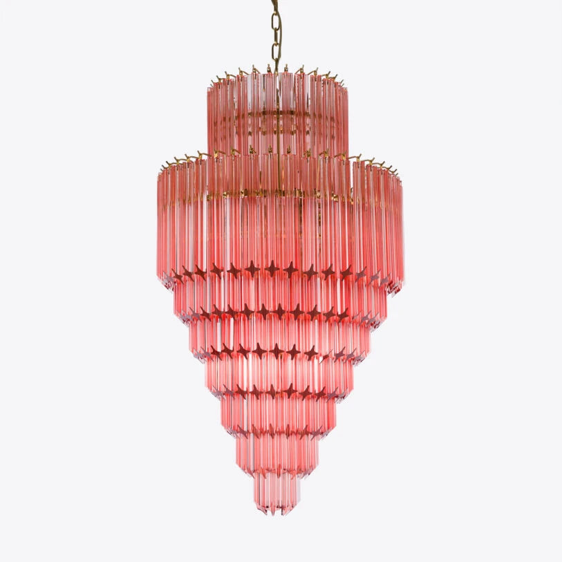 Pure White Lines Raphael Chandelier