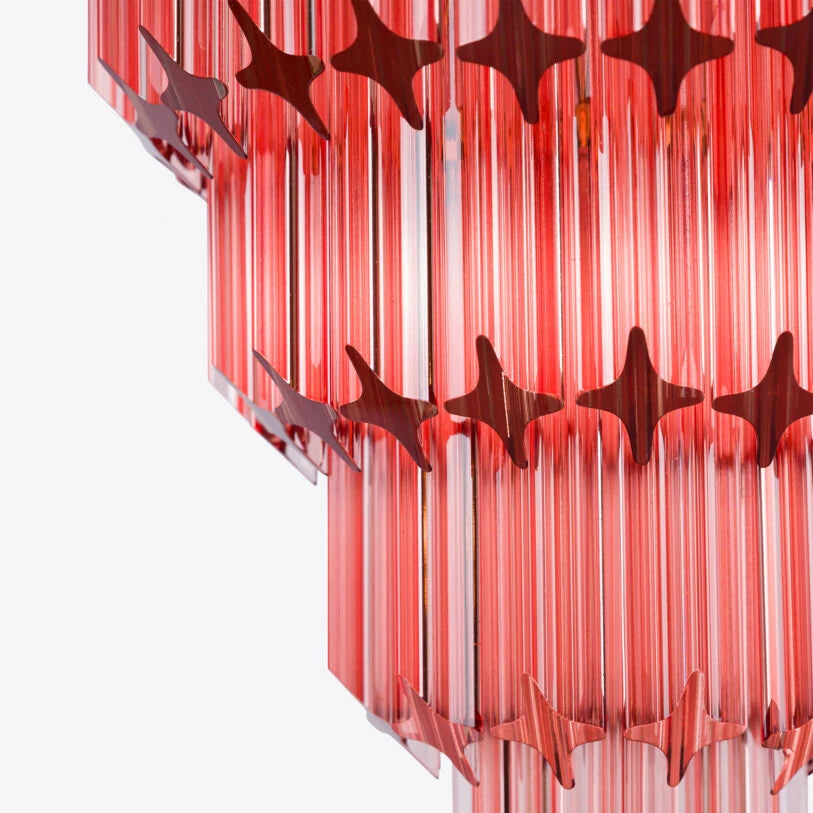 Pure White Lines Raphael Chandelier