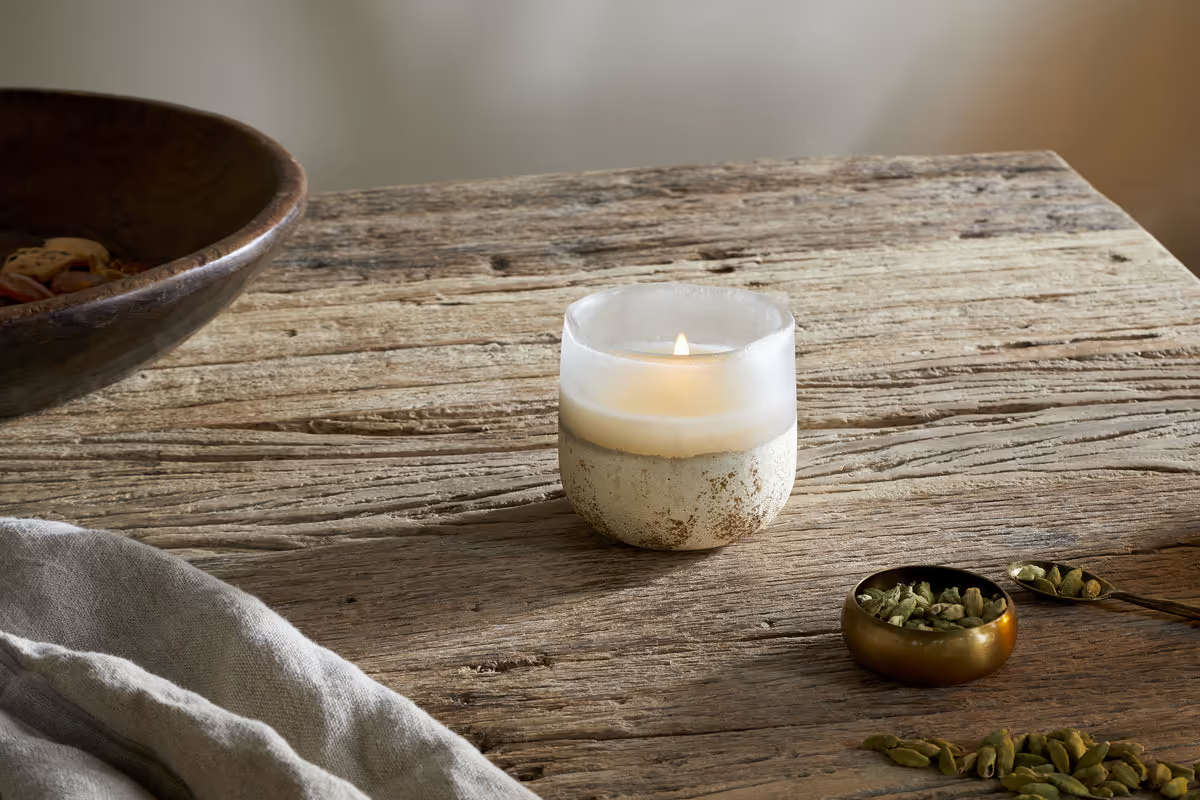 Nkuku - Cardamom & Amber 1 Wick Scented Candle