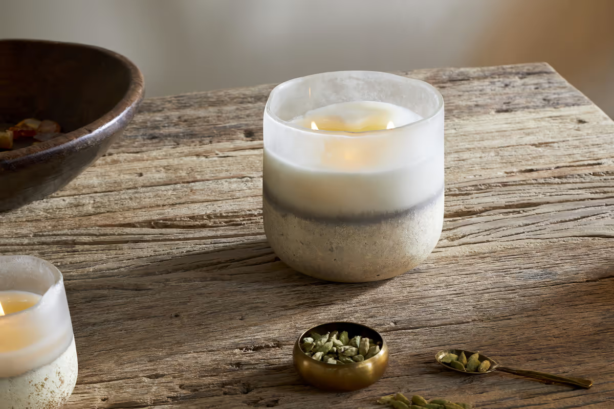 Nkuku - Cardamom & Amber 3 Wick Scented Candle
