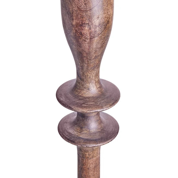 Pooky - Moonshine Floor Lamp Base - Burnt Wood - Without Lampshade