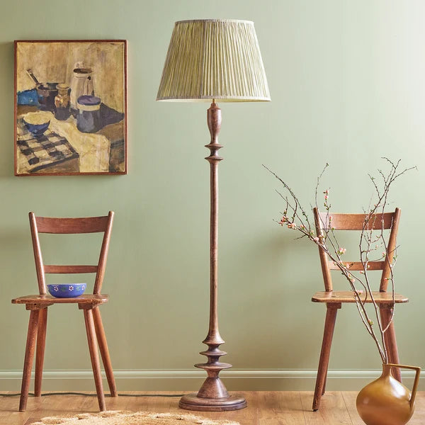 Pooky - Moonshine Floor Lamp Base - Burnt Wood - Without Lampshade