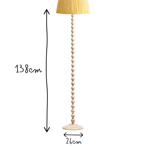 Pooky - Lillee Rechargeable Standing Lamp Base - Cream - Without Lampshade