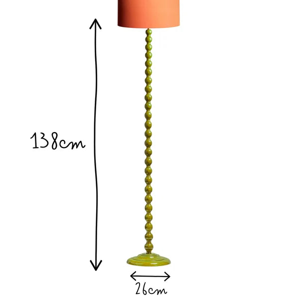Pooky - Lillee Rechargeable Standing Lamp Base - Green - Without Lampshade
