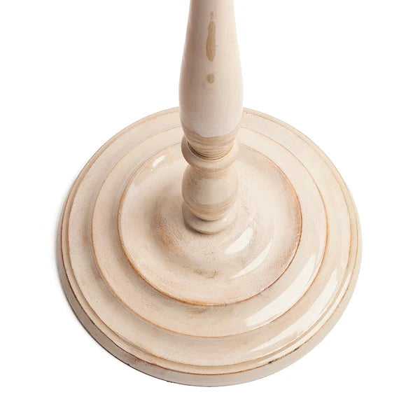 Round tiered base of the Pooky - Otto Rechargeable Standing Lamp Base - Cream - Without Lampshade