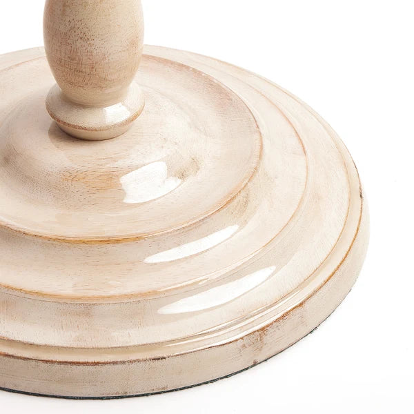 Close up of the Pooky - Otto Rechargeable Standing Lamp Base - Cream - Without Lampshade