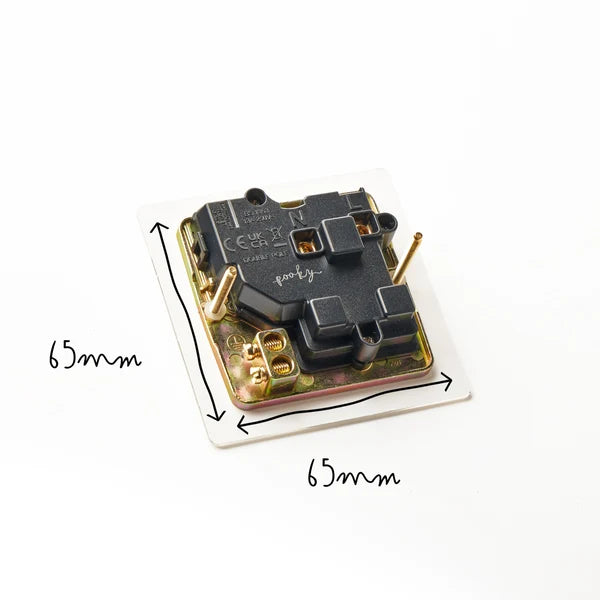 Pooky - Lucian Single Socket With Black Inserts - Paintable Finish
