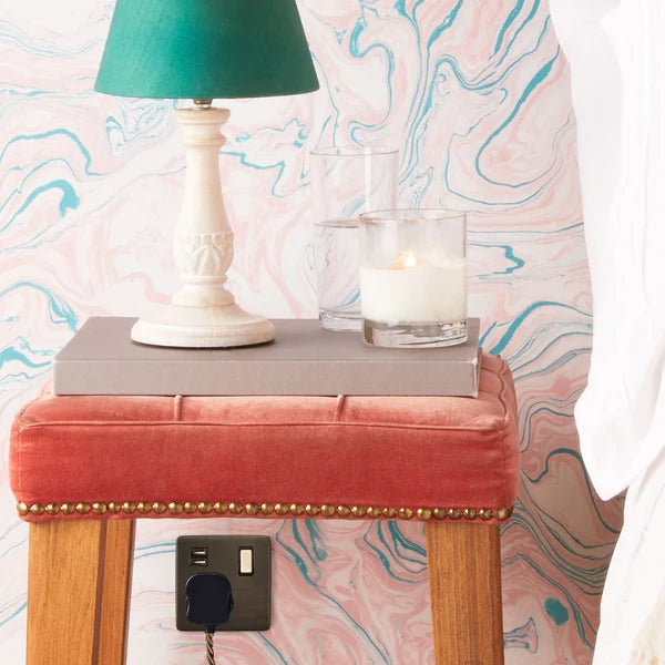 Pooky - One Gang Florence Switched SP Socket With Dual USB Outlet - Bronze